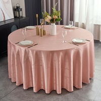 Nappe ronde haut de gamme en satin jacquard lavable 280 g/m² pour événements hôteliers et mariages transfrontaliers, faite à la main