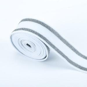 Rifiniture di Design personalizzato accessori da te nastri lavorati a maglia per pantaloni sportivi pantaloni nastri di pizzo laterali fascia da cucire - Product Image 4