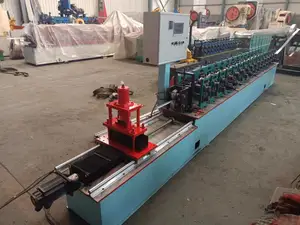 Canal ranurado tipo C automático de alta velocidad de fabricación de alta calidad para máquina formadora de rollos en frío de invernadero