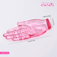 Doppelförmiger Acryl-Nagelpinselhalter, Fleckenresistent, Leicht zu Reinigen, Nagelkunst-Stifthalter für Nagelstudios, Großhandel
