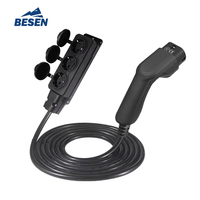 V2L Câble de véhicule à charge Type 2 prises femelles à 3 prises Schuko pour le camping électrique en plein air (5 mètres)