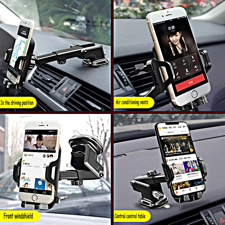 Прямая продажа с фабрики, гибкий универсальный автомобильный держатель для телефона с вращением на 360 градусов