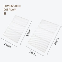 Grille de barbecue multifonctionnelle en acier inoxydable pour four, cuisson, refroidissement et égouttage