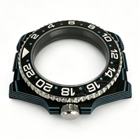 Boîtier en céramique noire, module de rechange, mouvement automatique, pièces de montre