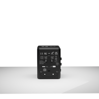 Adaptador de Enchufe Internacional con 2 Puertos USB y 2 Puertos Tipo-C, Adaptador de Viaje Todo en Uno, Cargador Mundial para EE. UU., UE, Reino Unido y Australia