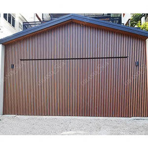 Puerta <span class=keywords><strong>de</strong></span> <span class=keywords><strong>Garaje</strong></span> Abatible <span class=keywords><strong>de</strong></span> Aluminio con Acabado <span class=keywords><strong>de</strong></span> <span class=keywords><strong>Madera</strong></span> Personalizada <span class=keywords><strong>de</strong></span> Grandsea, para Casas Residenciales y Villas - Product Image 6