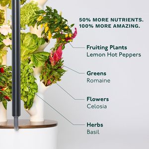 Gardyn 4.0 LED Grow Lights Système de jardinage intérieur intelligent 30 plantes sans OGM Hydroponique Vertical Garden Planter Eco-Friendly Home - Product Image 4