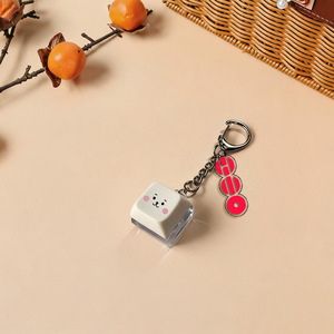 Llavero de acrílico con diseño de teclado de dibujos animados de un solo botón, regalo para conciertos de ídolos de K-pop, llavero K-pop Fidget Clicker con luz y tecla luminosa, venta al por mayor - Product Image 2