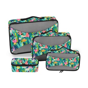 Juego de 6 Organizadores de Equipaje con Diseño de Cactus, Logotipo Personalizado, Cubos de Compresión para Almacenamiento de Maletas, con Parte Superior de Malla - Product Image 2