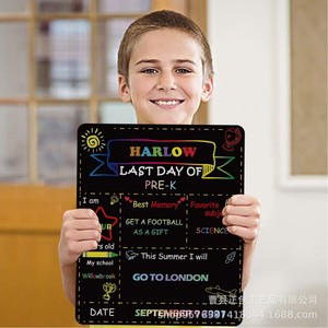 Wooden Blackboard Student <b>Message</b> <b>Board</b> Rectangle Double-Sided Color Printing Back To School Educational Use - Product Image 1