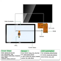 Panel Layar Sentuh Kapasitif Multi-Touch 7-15,6 Inci yang Dapat Disesuaikan Focaltech/Goodix/ILITEK Resolusi 480x272-2560x1600 250-2000