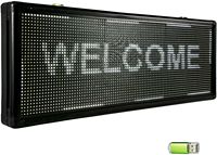 LED Ekranlı Mini Dış Mekan Programlanabilir Kayan Yazılı P10 Beyaz Reklam Panosu