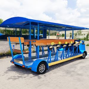 Vélo tandem électrique au design tendance pour les soirées en pub, bar mobile pour servir de la bière et des glaces, chariot de restauration - Product Image 2