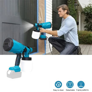 <span class=keywords><strong>Pistolet</strong></span> de <span class=keywords><strong>peinture</strong></span> sans fil portable <span class=keywords><strong>Makita</strong></span>, <span class=keywords><strong>pistolet</strong></span> à eau électrique, pulvérisateur nano à haute atomisation, aérographe pour revêtement automobile, meubles et acier - Product Image 6