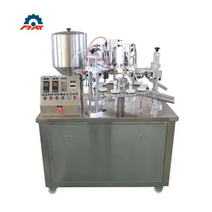 Cosmetic filling and sealing machine for tube