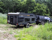 Nouvelle caravane de camping compacte australienne tout-terrain Mini remorque 4x4 tente pop-up pour camion camping-car utilisation en plein air-matériau en aluminium