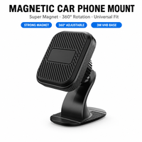 360 °   Support de téléphone magnétique rotatif pour voiture, adhésif pour tableau de bord et grille d'aération, universel 4,7-7,2 pouces, OEM, vente en gros