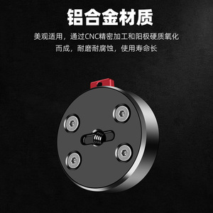 อะแดปเตอร์ยึดกล้องแบบ Cold Shoe Mount ยี่ห้อ Xinwenxuan ทำจากอลูมิเนียมอัลลอยด์ สำหรับอุปกรณ์เสริมวิดีโอริก - Product Image 2