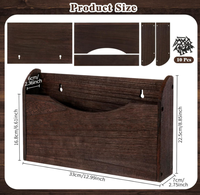Étagère murale de rangement en bois, porte-revues mural, porte-documents mural, support à fente unique pour le rangement à domicile ou au bureau