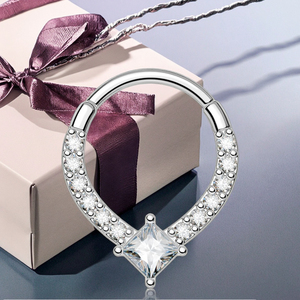 Helix Daith <span class=keywords><strong>Piercing</strong></span> pour femmes hommes <span class=keywords><strong>narine</strong></span> <span class=keywords><strong>Piercing</strong></span> clair CZ larme Septum Clicker acier inoxydable Cartilage boucle d'oreille - Product Image 3