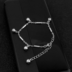 2026 Wholesale Jewelry Popular Niche Design <b>Silver</b> Plated Little Bear Shaped Pendant <b>Bracelet</b> Titanium Steel Unisex's <b>Bracelets</b> - Product Image 2
