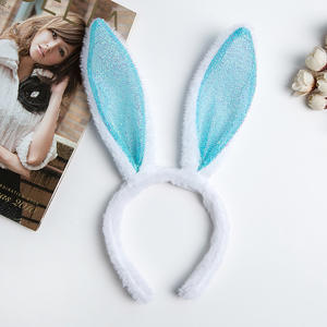 फ़ैक्टरी-कोरियन संस्करण नए ढीले बाल कुत्ते और खरगोश कानों के सिर वाले बच्चों के दिन प्रदर्शन खरगोश के हेडबैंड पशु आकार - Product Image 4