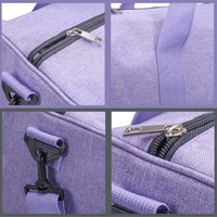 Bolsa de Viaje Plegable Moderna de Gran Capacidad de Poliéster con Correa para el Hombro y Asas Superiores, para Almacenamiento en Viajes Cortos, Estilo Bandolera