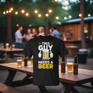 Ce gars a besoin d'une bière, t-shirt humoristique pour hommes, cadeau pour les amateurs de bière - Product Image 3