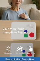 Capteur d'alarme de détection de chute de santé intelligente pour les personnes âgées Système de surveillance de la sécurité des soins à domicile portable Alerte d'urgence Prévention des chutes