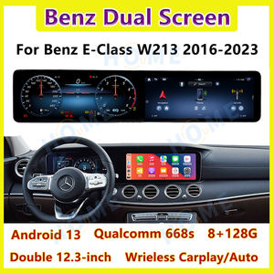 メルセデス・ベンツ E/G/Sクラス CLS 2016-2025 W213 W222 W257 W463用 新デザイン デュアルスクリーン マルチメディア Android ラジオ LCD ダッシュボード - Product Image 4
