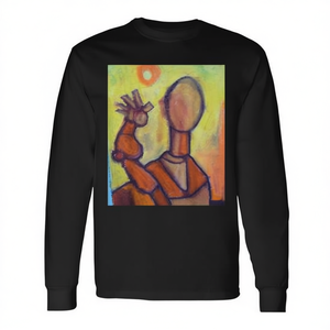 Camiseta de manga larga con estampado de Faceless Man At Venice Beach - Product Image 2