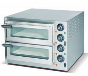 Four à pizza électrique commercial pour comptoir avec deux chambres indépendantes - Product Image 4