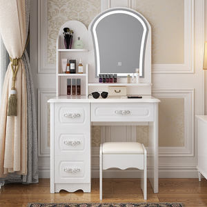 <span class=keywords><strong>Commode</strong></span> blanche <span class=keywords><strong>moderne</strong></span> de style européen à prix de gros pour adultes, avec 4 tiroirs, coiffeuse de maquillage et miroir de <span class=keywords><strong>chambre</strong></span> pour hôtels - Product Image 3
