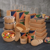 Boîte d'emballage alimentaire personnalisée OEM ODM pour la restauration, les plats à emporter, les hamburgers, les sandwichs, fournitures d'emballage