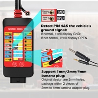CTB007 PRO OBD2 Caja de Conexión con Pantalla LCD, Banco de Pruebas ECU de 16 Pines Vrms, Herramienta de Diagnóstico con Resistencia Integrada de 120 ohmios, Compatible con OLIVER
