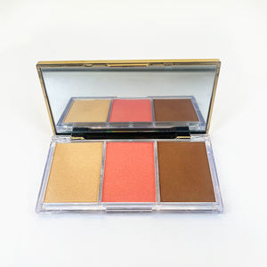 Phoera — Kit de maquillage de visage, personnalisé, étiquette privée, pigmenté, poudre de fleur rouge Vegan, crème mate, 3 couleurs, Palette de fard à paupières - Product Image 3