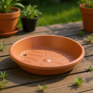 Soucoupe standard 10 cm en terre cuite, lot de 40 pour plateaux de pots - Product Image 3