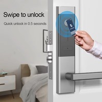 Cerradura Inteligente para Puerta de Apartamento o Habitación de Alquiler con Sistema de Gestión de Software Gratuito en Línea, Lector de Tarjetas RFID y Aplicación TTLock de TTHotel