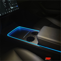 Kit d'éclairage ambiant pour intérieur de voiture avec fibre optique, application RVB et télécommande RF, synchronisation musicale et mode bricolage