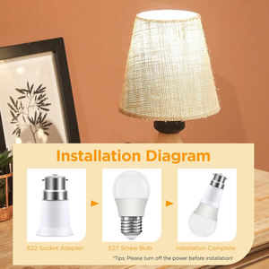 <span class=keywords><strong>B22</strong></span> à <span class=keywords><strong>E27</strong></span> <span class=keywords><strong>ampoule</strong></span> <span class=keywords><strong>adaptateur</strong></span> convertisseur douille Base support de lampe convertisseur pour LED CFL halogène ampoules lumière raccord Extender - Product Image 4