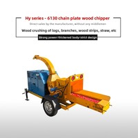 Broyeur de branches de bois mobile de taille moyenne, double usage diesel/électrique, pour palettes en bois, fendeuse cinétique de bûches, moteur, engrenage, 2-5T/H