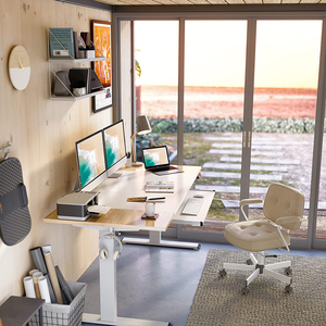 Chiều Cao Có Thể Điều Chỉnh Động Cơ Kép Điện Đứng Bàn Làm Việc Nhà Văn Phòng Máy Tính Bảng Ergonomic Tăng Bảng Máy Tính Cho Nhà - Product Image 3