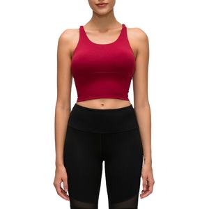 Venta al por mayor Atlético gimnasio yoga crop top customthin correas de nylon seco roja deportes <span class=keywords><strong>fitness</strong></span> - Product Image 1