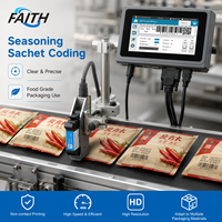 Impresora de Inyección de Tinta TIJ en Línea Faith de 7 Pulgadas con Pantalla Táctil para Envasado de Alimentos, Códigos QR, Logotipos y Marcado de Fechas