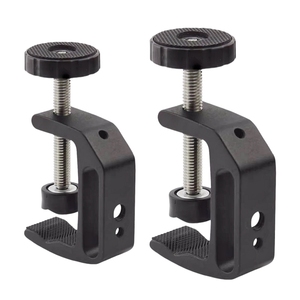 Phổ <span class=keywords><strong>c</strong></span>-kẹp cho máy tính để bàn hợp kim nhôm <span class=keywords><strong>c</strong></span>ó thể điều chỉnh vít <span class=keywords><strong>c</strong></span>-kẹp <span class=keywords><strong>Bracket</strong></span> Mini vít kẹp với 1/4 "và 3/8" chủ đề lỗ - Product Image 1