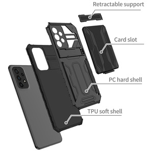 <span class=keywords><strong>Coque</strong></span> de <span class=keywords><strong>protection</strong></span> antichoc avec fente pour carte et support pour <span class=keywords><strong>Samsung</strong></span> <span class=keywords><strong>Galaxy</strong></span> A53 A13 A04S A21S A20S A10S A72 A02 - Product Image 3