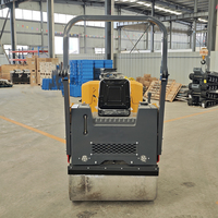 Rouleau compresseur vibrant à double tambour de 1-2 tonnes pour machines de terrassement OEM, moteur Changfa, rouleau compresseur routier robuste haute efficacité