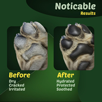 Baume pour pattes de chien à marque privée, sûr à lécher, soulagement naturel avec huile de coco, aloe vera et beurre de karité, baume pour pattes et nez pour chiens et chats