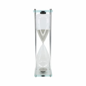 Scultura moderna a forma di clessidra in vetro per decorazioni per la casa, ufficio, bagno, soggiorno, complemento d'arredo per scaffali - Product Image 1