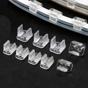 100 pièces de clips de <span class=keywords><strong>fixation</strong></span> <span class=keywords><strong>pour</strong></span> bande <span class=keywords><strong>LED</strong></span>, <span class=keywords><strong>pour</strong></span> fixer les néons 2835, 6*12mm 8*16mm, boucle en plastique, <span class=keywords><strong>ruban</strong></span> flexible, accessoires - Product Image 1